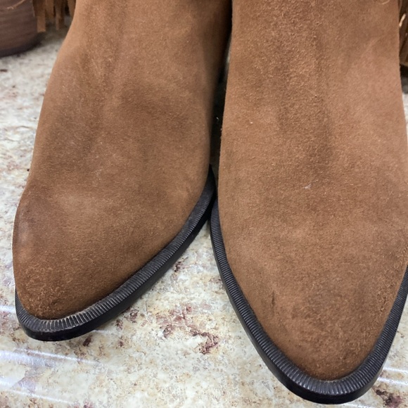 Durango vintage women’s size 7 medium suede leather fringe boots - Picture 10 of 11